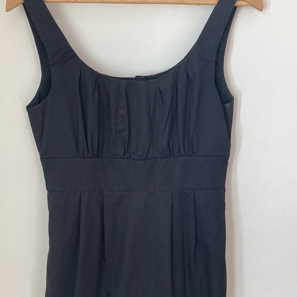 J.Crew black cotton dress w pockets